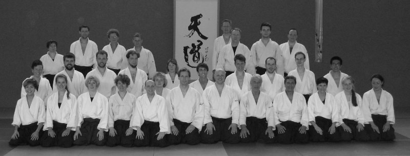Gruppenfoto vom Aikido-Seminar mit Erwin van der Beek aus den Niederlanden in Berlin 2017