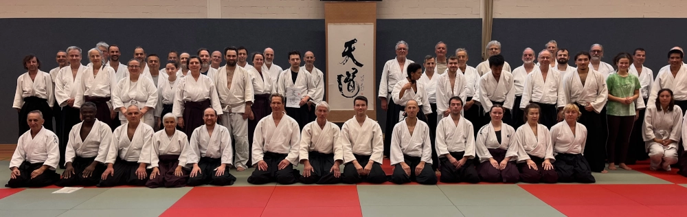 Gruppenfoto der Teilnehmer des 2. Verbundtrainings der Berliner Tendoryu Aikido Gruppen 2026
